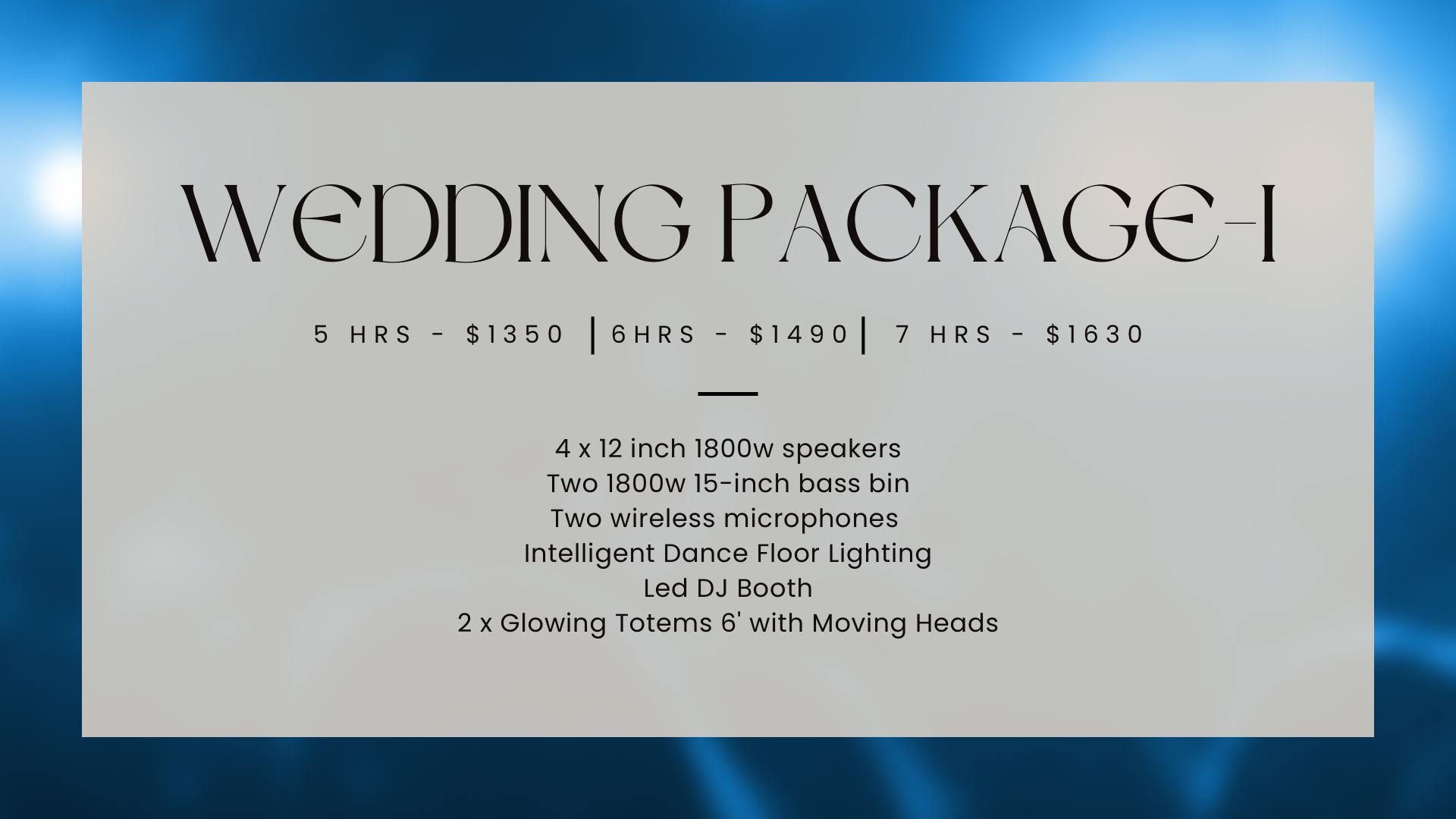 Wedding Package 1 pt2